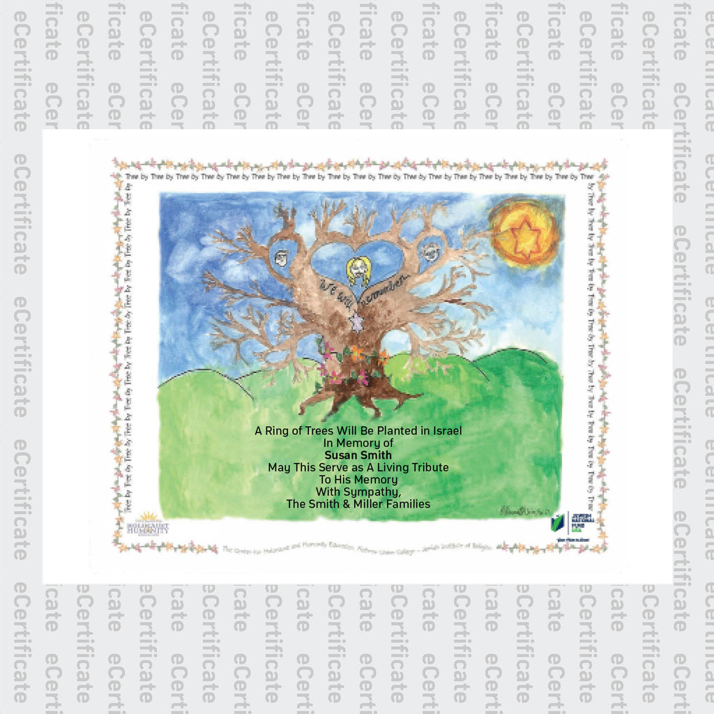 Tree-by-Tree Children of the Holocaust E-Certificate