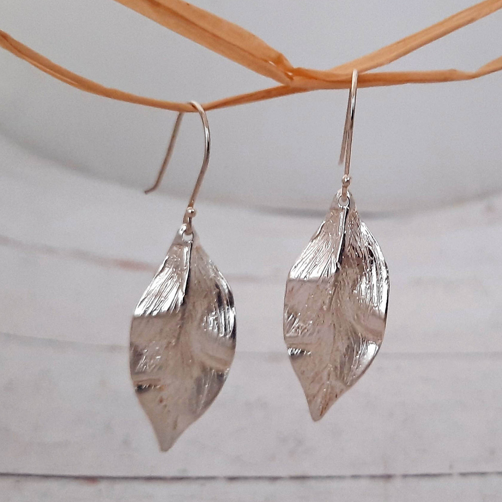 Large Leaf Earrings